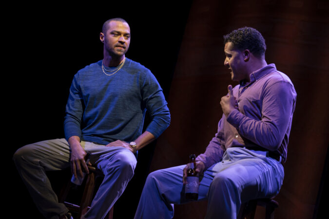 Take Me Out_Broadway_Production Photos_2022_Jesse Williams and Brandon J. Dirden_HR