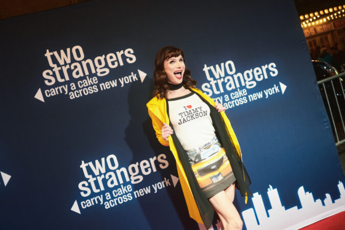 Two Strangers Carry a Cake Across New York Broadway 2025 Opening Night Dylan Mulvaney HR