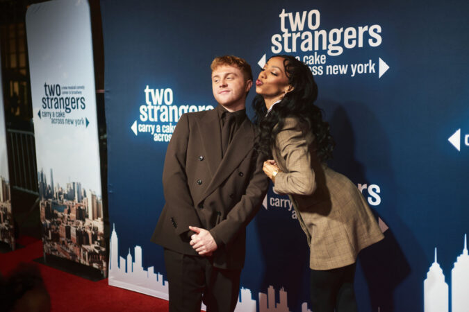 Two Strangers Carry a Cake Across New York Broadway 2025 Opening Night Sam Tutty Christiani Pitts
