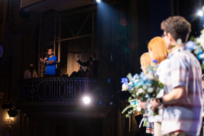 Dear Evan Hansen_Broadway_Reopening Night_2021_A performer from the Northwell Health Nurse Choir_HR