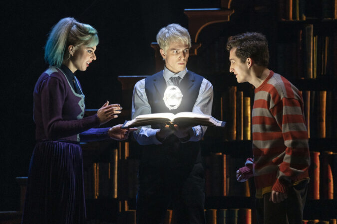 <a href='http://www.movierental.com/link/potter'>Harry Potter</a> and the Cursed Child_Broadway_Production Photos_2021_Lauren Nicole Cipoletti, Brady Dalton Richards, and James Romney_HR