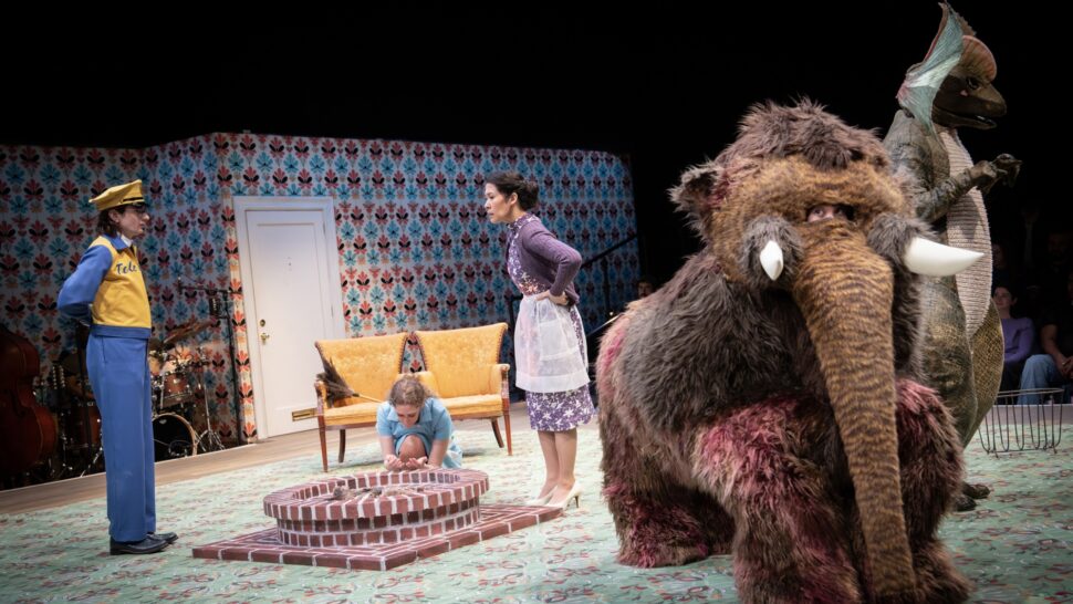 The Seat of Our Pants The Public Theater Production Photos 2025 Michael Lepore, Micaela Diamond, Ruthie Ann Miles, Geena Quintos, and David Ryan Smith  HR