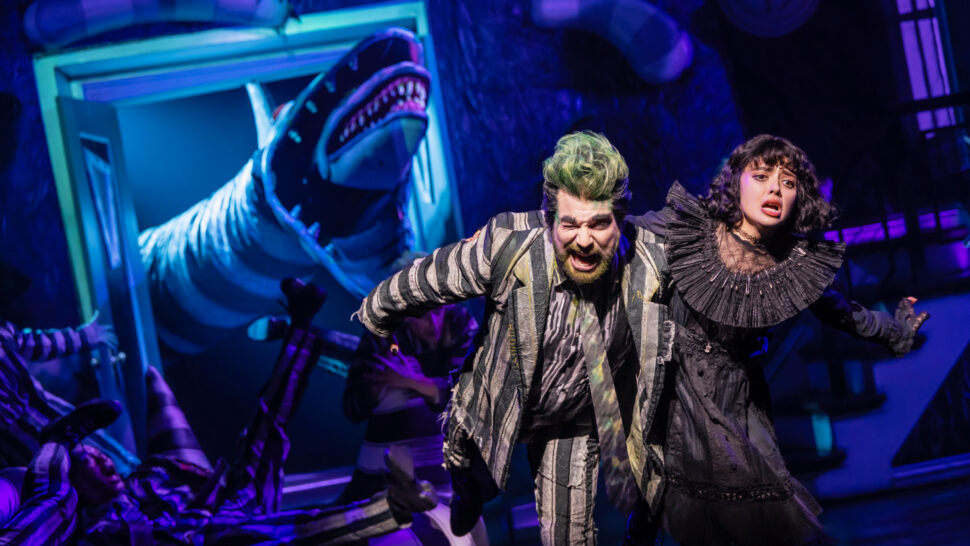 Beetlejuice Broadway Production Photos 2025 Justin Collette and Isabella Esler HR