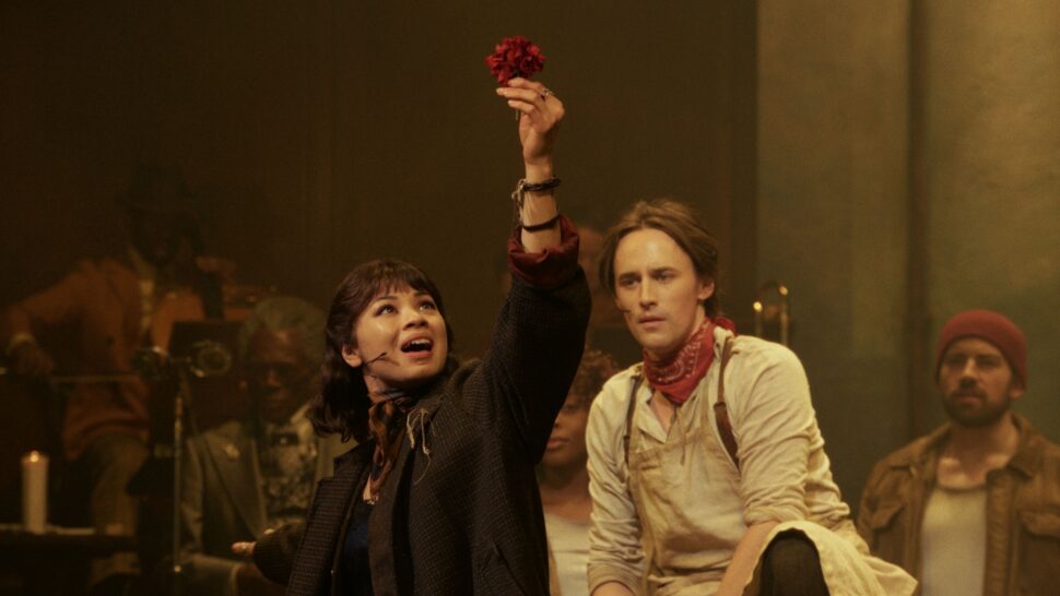 Hadestown West End Film Stills 2026 Eva Noblezada and Reeve ﻿Carney HR