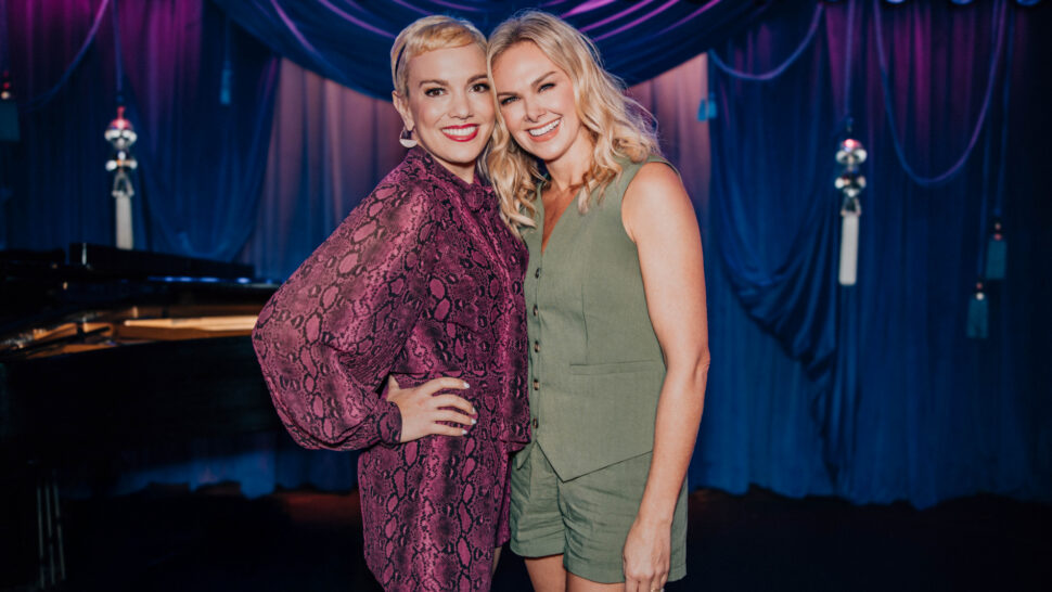 Romy and Michele Off-Broadway November Feature 2025 Kara Lindsay and Laura Bell Bundy HR
