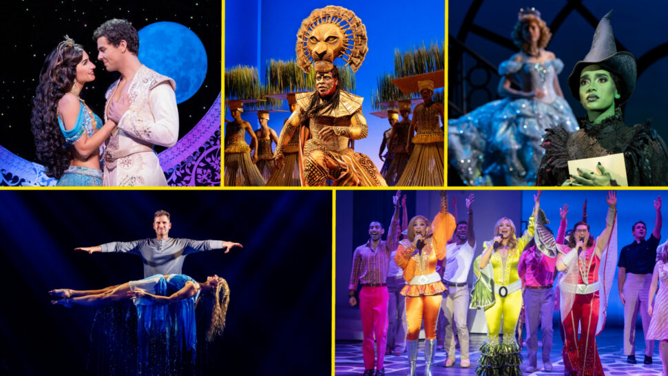 Aladdin, The Lion King, Wicked, Rob Lake With Special Guests, and Mamma Mia HR