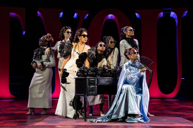 Twelfth Night Shakespeare in the Park Production Photos 2025 Daphne Rubin-Vega and Sandra Oh HR