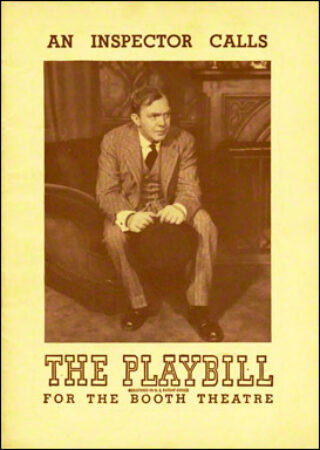 An Inspector Call Playbill - Oct 1947