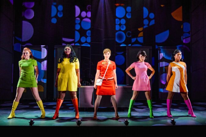 A sign of The Times Off-Broadway Production Photos 2024 Alyssa Carol, Melesses Clark, Chilina Kennedy, Lena Teresa Matthews, and Erica Simone Barnett HR