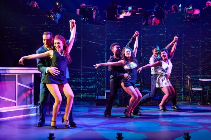 A sign of the Times off-Broadway production photos 2024 Ryan Silverman, Alyssa Carol, Justin Showell, Lena Teresa Matthews, Cuppi Alec Jessop, and Erica Simone HR