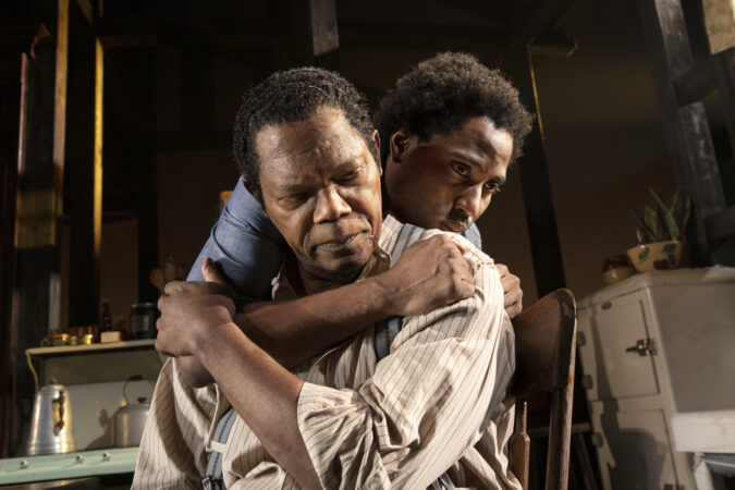 The Piano Lesson_Broadway_Production Photos_2022_Samuel L. Jackson and John David Washington_Hr