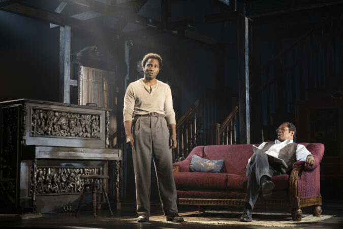 The Piano Lesson_Broadway_Production Photos_2022_John David Washington and Samuel L. Jackson_hr