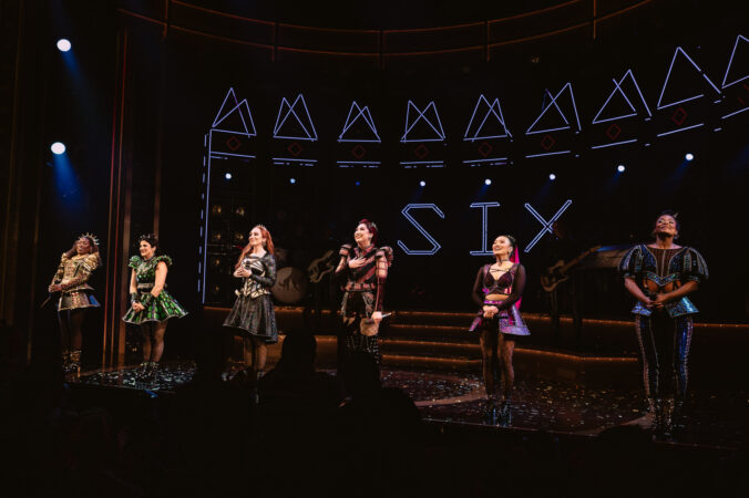 Six Broadway -Curtain Call 2025 Najah Hetsberger, Gianna Yanelli, Kelie Watts, Krystal Hernandez, Kay Sibal, and Taylor Marie HR