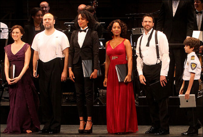 Judy Kuhn, Danny Burstein, Eisa Davis, Anika Noni Rose, Raul Esparza and Aidan Gemme