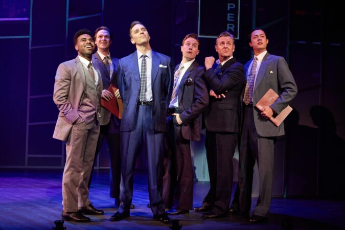 A sign of the Times off-Broadway production photos 2024 Justin Showell, J Savage, Ryan Silverman, Michael Starr, Edward Staudenmayer, and Kuppi Alec Jessop HR