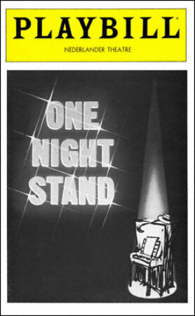 One Night Stand Playbill - Oct 1980