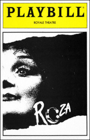 Roza Playbill - Opening Night, Oct 1987