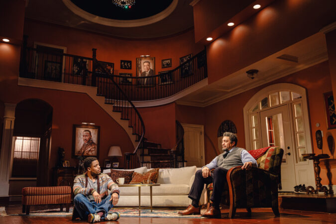 Aim Broadway Production Photos 2025 Jon Michael Hill and Harry Lennix HR