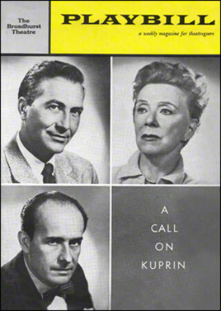 A call on Kuprin Playbill - May 1961