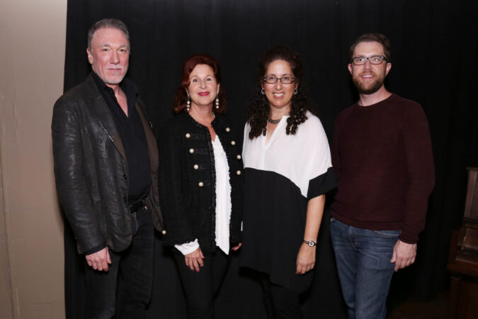 Hadestown_CD_Party_2017_Patrick Page_Dale Franzen_Mara Isaacs_Hunter Arnold_HR