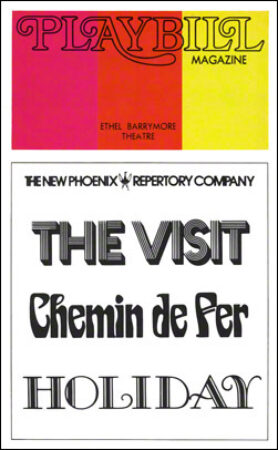 The Visit Playbill - Nov 1973
