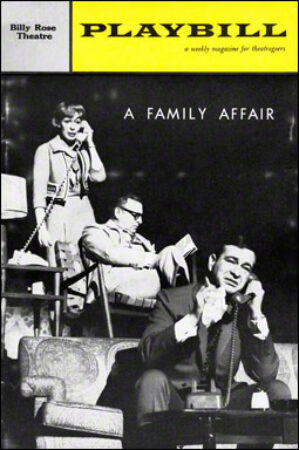 A Family Affair Playbill - Jan 1962