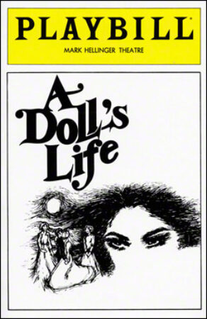 A Doll's Life Playbill - Opening Night, Sept 1982