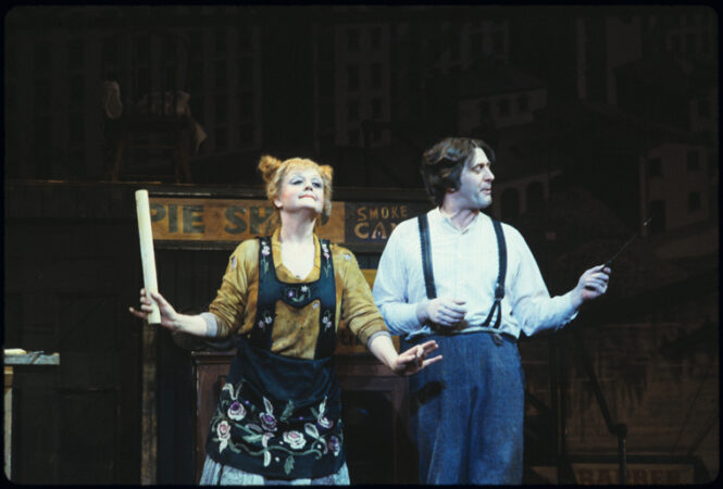 Angela Lansbury and Len Cariou in Sweeney Todd HR