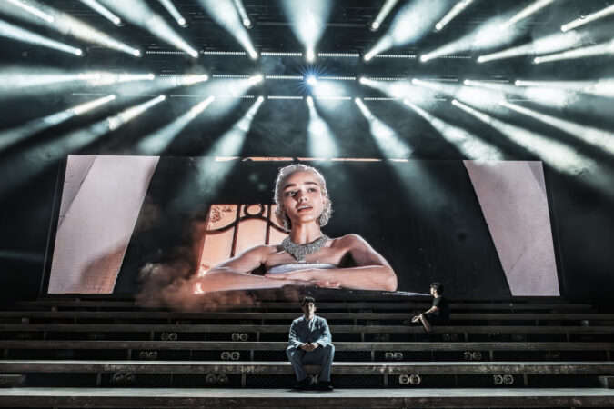 Evita West End production photos 2025 Rachel Zegler and James Olivas HR