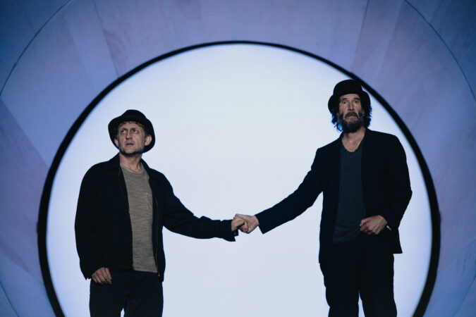 Waiting for Godot Broadway 2025 production photos Keaunu Reeves and Alex Winter HR