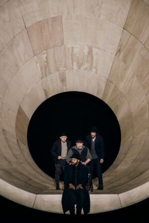 Waiting for Godot Broadway 2025 production photos Alex Winter, Michael Patrick Thornton, Brandon J. Dirden and Keanu Reeves HR