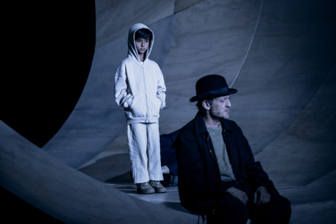 Waiting for Godot Broadway 2025 production photos Zaynn Arora and Alex Winter HR