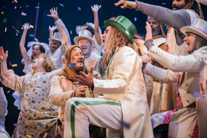 Jonathan Bennett Spamalot Broadway Curtain Call 2024 HR