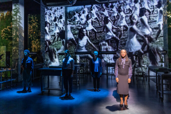 Here are blueberries NYTW Production Photos 2024 Nemuna Ceesay, Elizabeth Stahlmann, Kathleen Chalfant and Erika Rose HR