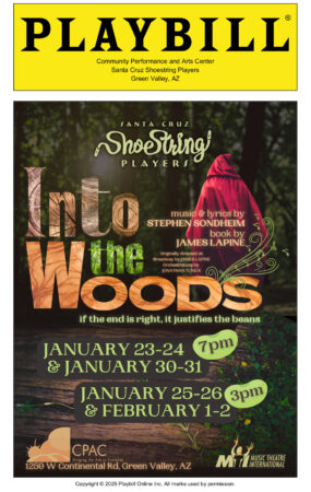 Playbillder Santa Cruz Shoestring players in the forest