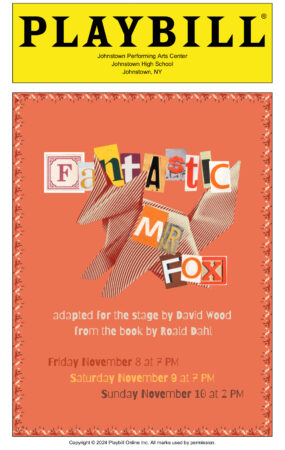 Playbillder Johnstown High School Fantastic Mr Fox