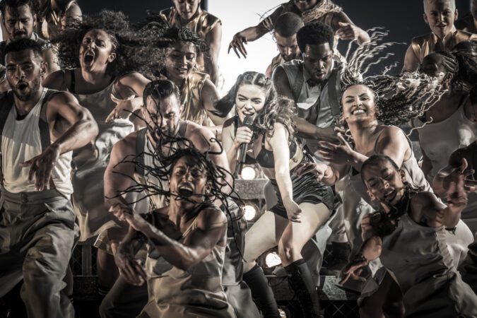Evita West End production photos 2025 hours.
