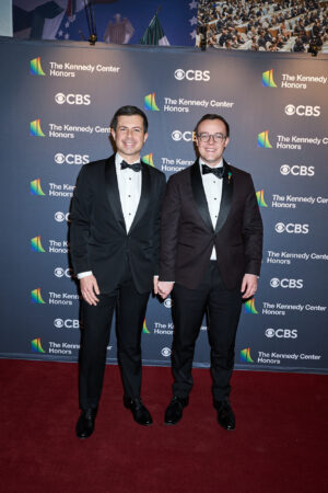 The 45th Kennedy Center Honors_2022_Pete Buttigieg and Chasten Buttigieg_hr