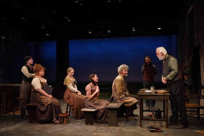 Translations Irish Repertory Theatre Production Photos 2023 Owen Laheen, Mary Wiseman, Erin Wilhelmi, Oona Roche, John Keating and Seán McGinley HR