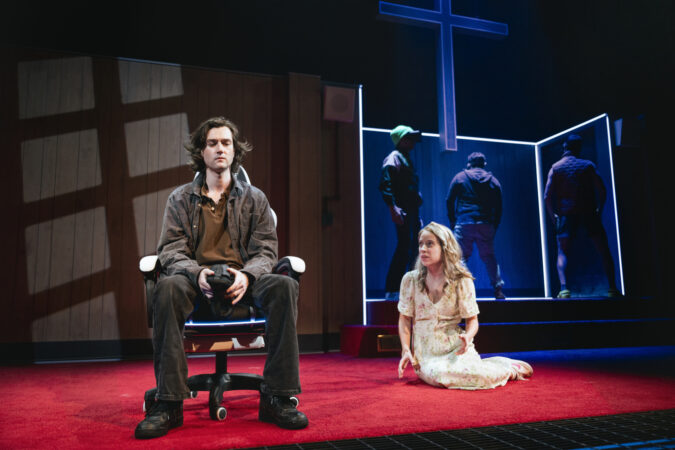 Teeth Off-Broadway New World Stages Production Photos 2024 Will Connolly and Alyse Alan Louis HR