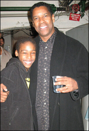 Jeremy Gumbs and Denzel Washington