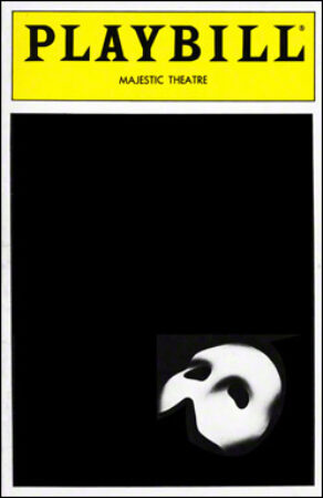 The Phantom of the Opera Playbill - Opening Night, Jan 1988