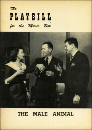 The male animal playbill - May 1952