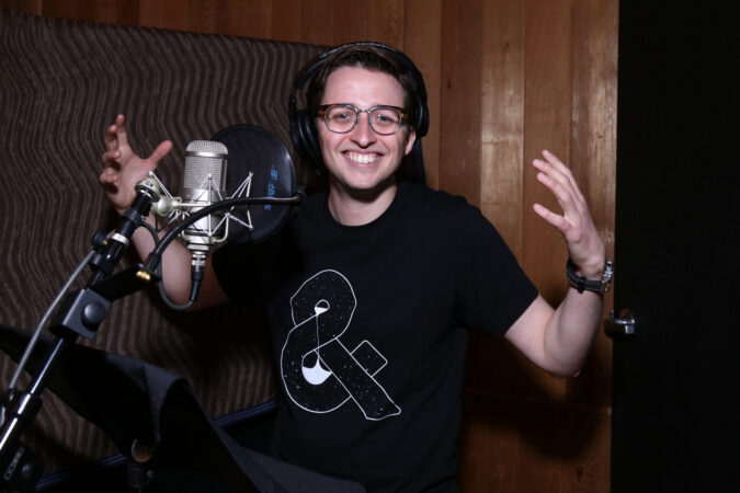Will Roland Go Inside the Be More Chill Broadway Cast Album Recording | Playbill