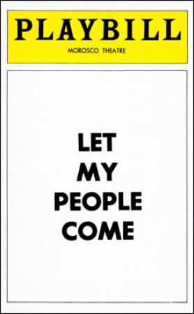 Let my people come playbill - Aug 1976