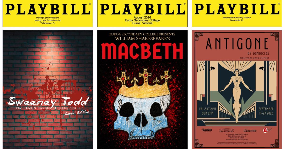 Macbeth, Sweeney Todd, and More Creative Playbillder Covers From Around the Country