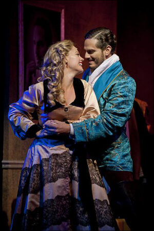 Elizabeth Stanley and Paul Anthony Stewart