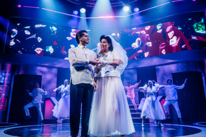 Here ﻿Lies Love Center Theater Group Production Photos 2026 Chris Renfro and Reanne Acasio HR