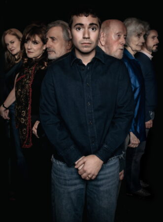 The Reservoir Atlantic Theater Company Cast Portraits 2026 Heidi Armbruster, Caroline Aaron, Chip Zien, Noah Galvin, ﻿Peter Maloney, Mary Beth ﻿Peil, and ﻿Matthew Saldívar HR
