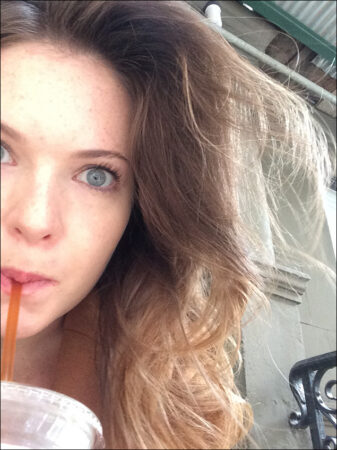 When I drink iced coffee there's a 50/50 chance the caffeine will trigger a full fledged panic attack, but I like to live on the edge so I take my chances. I drink it black. Someone told me that's how Jenn Damiano drinks hers.